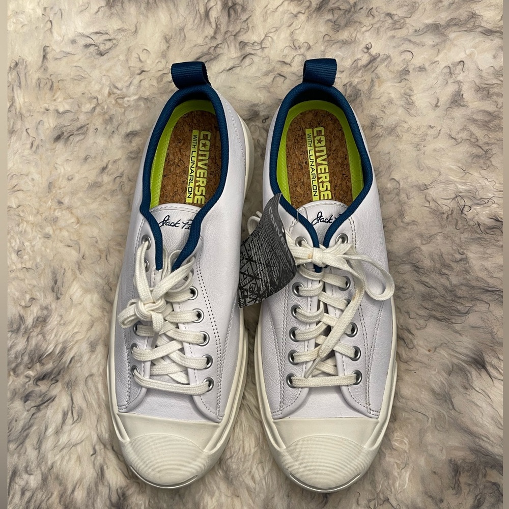 Converse White Leather Jack Purcell